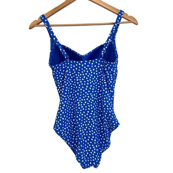 Nip Tuck Joanne Twist Front Design Tummy Control Blue, What Polka Dot Swimsuit - Picture 5 of 8